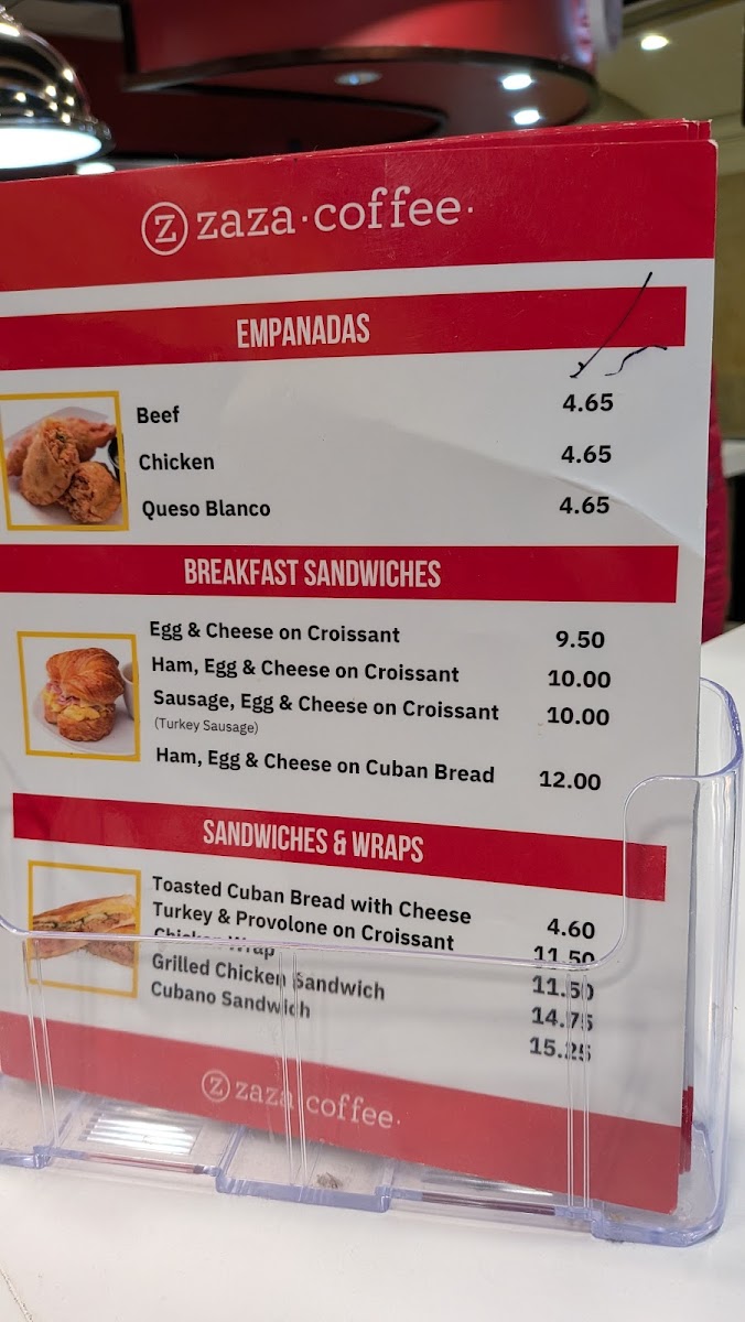 Zaza To Go Menu - Image 1